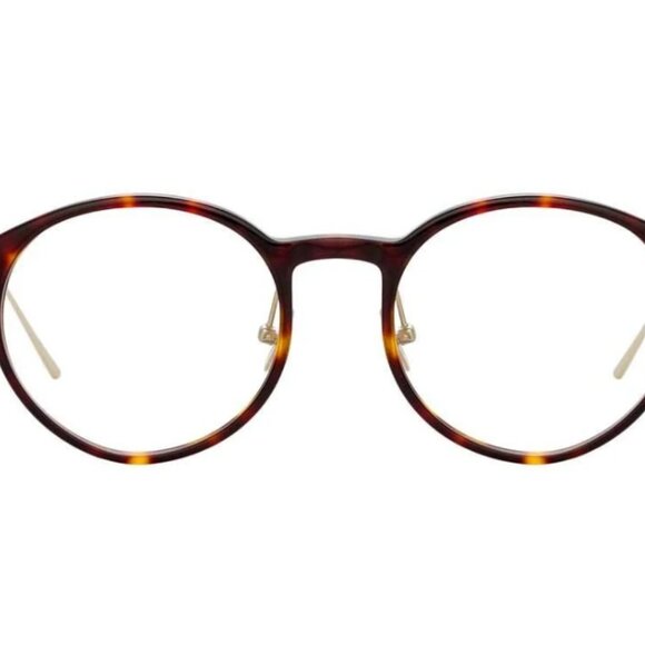 🔥 New Linda Farrow Optical LF06 Tortoise Gold Handmade Eyeglasses $895 - Picture 5 of 6